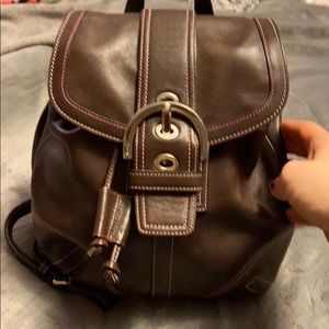 Coach backpack purse